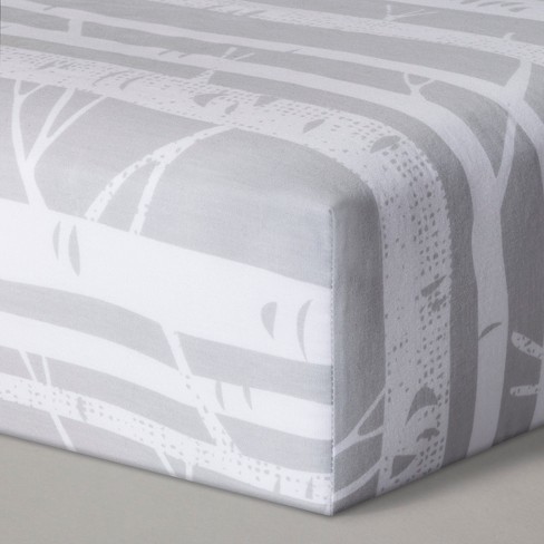 Fitted Crib Sheet Birch Cloud Island Gray Jaimemcnair0 Giftibly